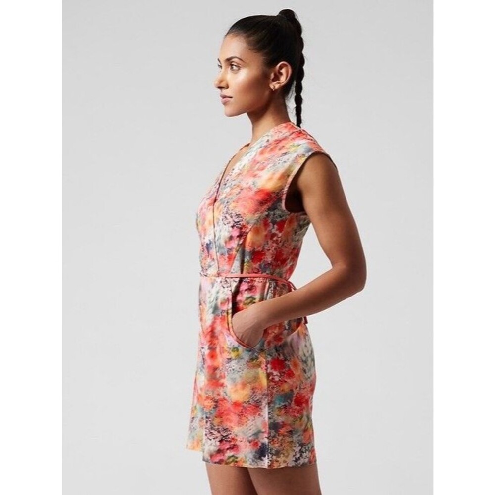 Athleta XL Romper Marlow Sleeveless UPF50+ Renewed Bloom Women's Extra Large